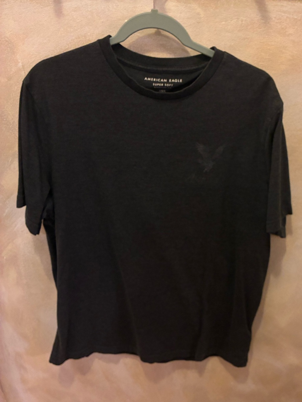 American Eagle Outfitters Black Short Sleeve Crewneck Tee